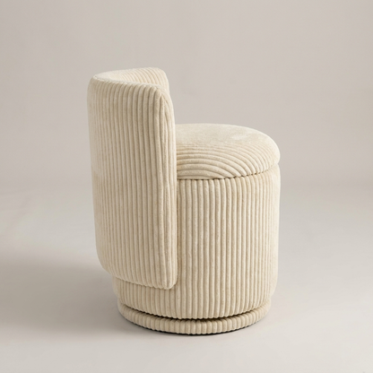 Coral vanity chair - side profile