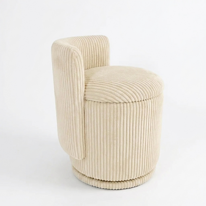 Coral vanity chair - white background