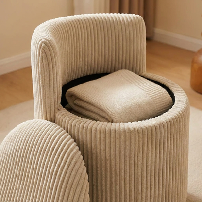 Coral vanity chair - detail close-up