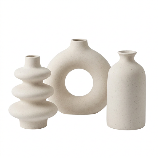 Dune vase set - white background