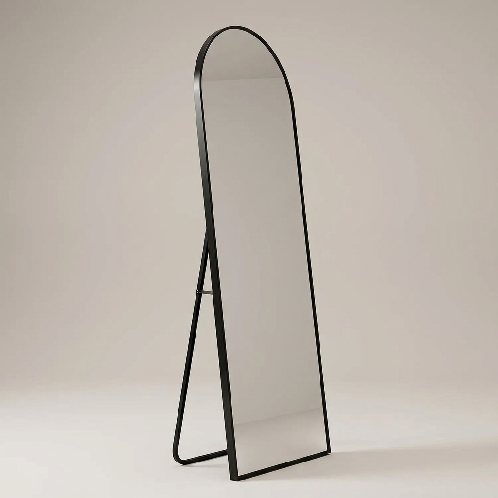 Arca floor mirror - side profile