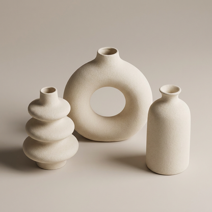 Dune vase set - overhead view