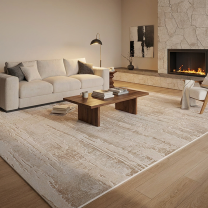 Mist area rug - lifestyle evening
