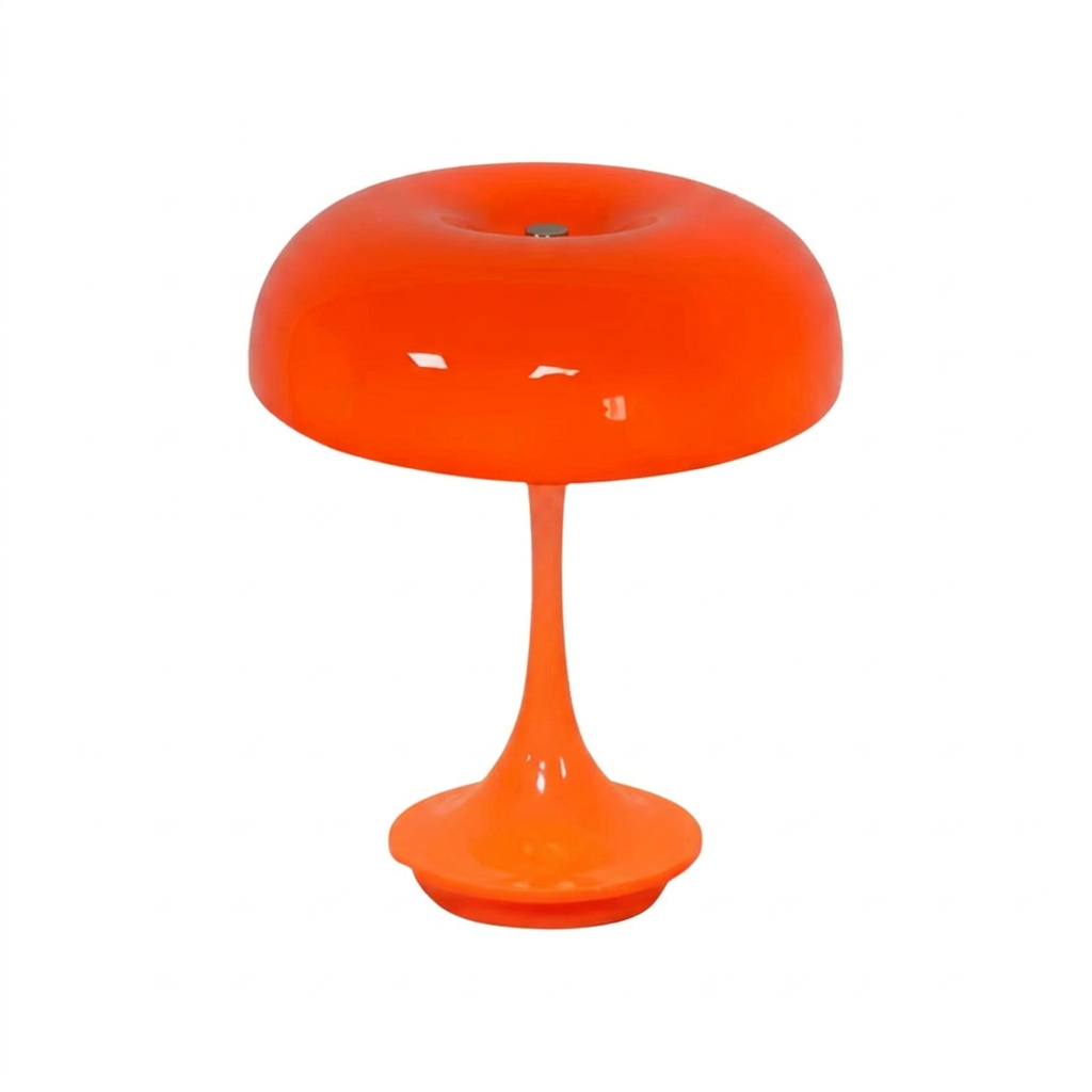 Morel mushroom lamp - white background