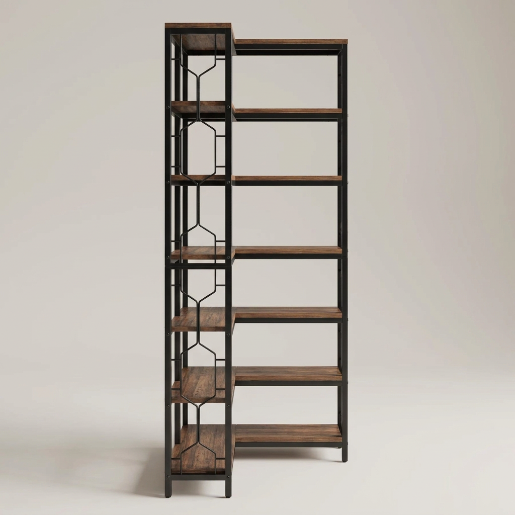 Ashby corner bookshelf - side profile