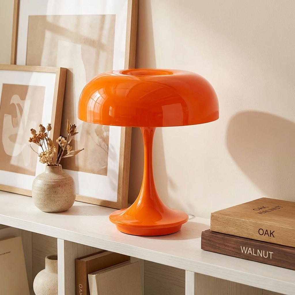 Morel mushroom lamp - lifestyle in use