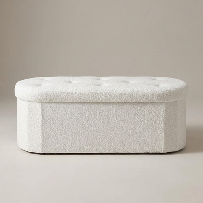 Oona storage ottoman - front view