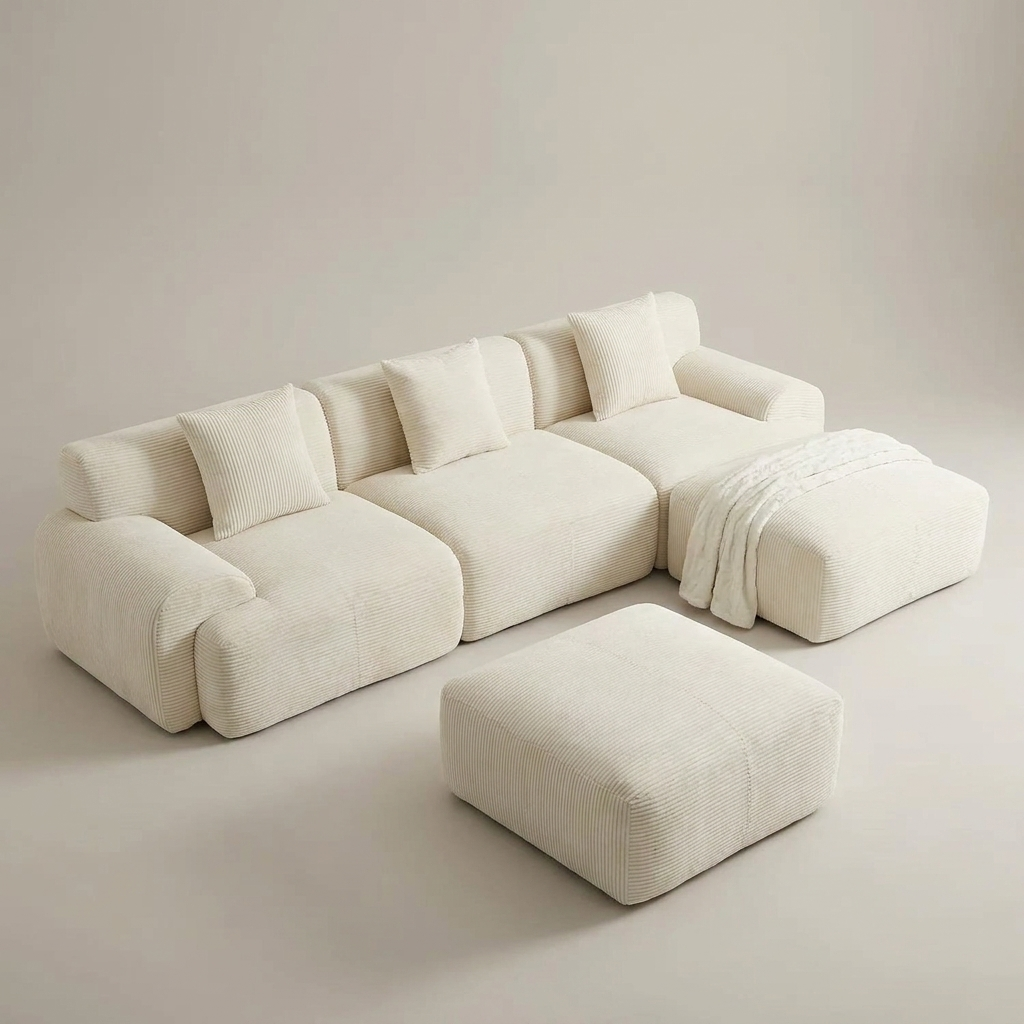 Mellow sectional sofa - overhead view