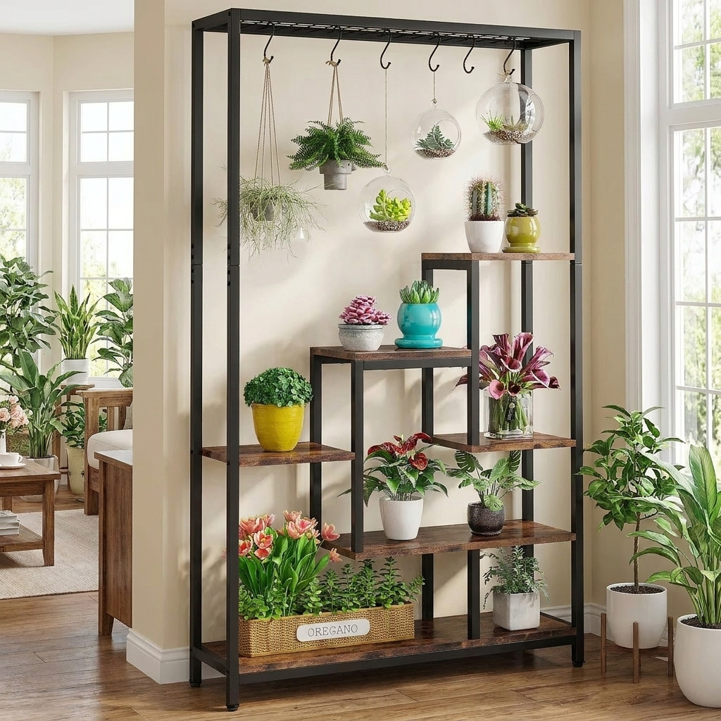 Fern plant stand - lifestyle in use