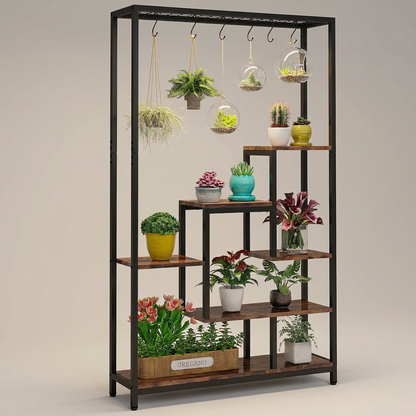 Fern plant stand - overhead view