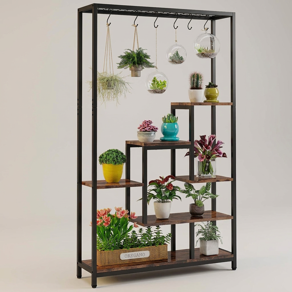 Fern plant stand - side profile