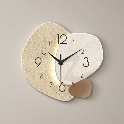 Pebble wall clock - front view