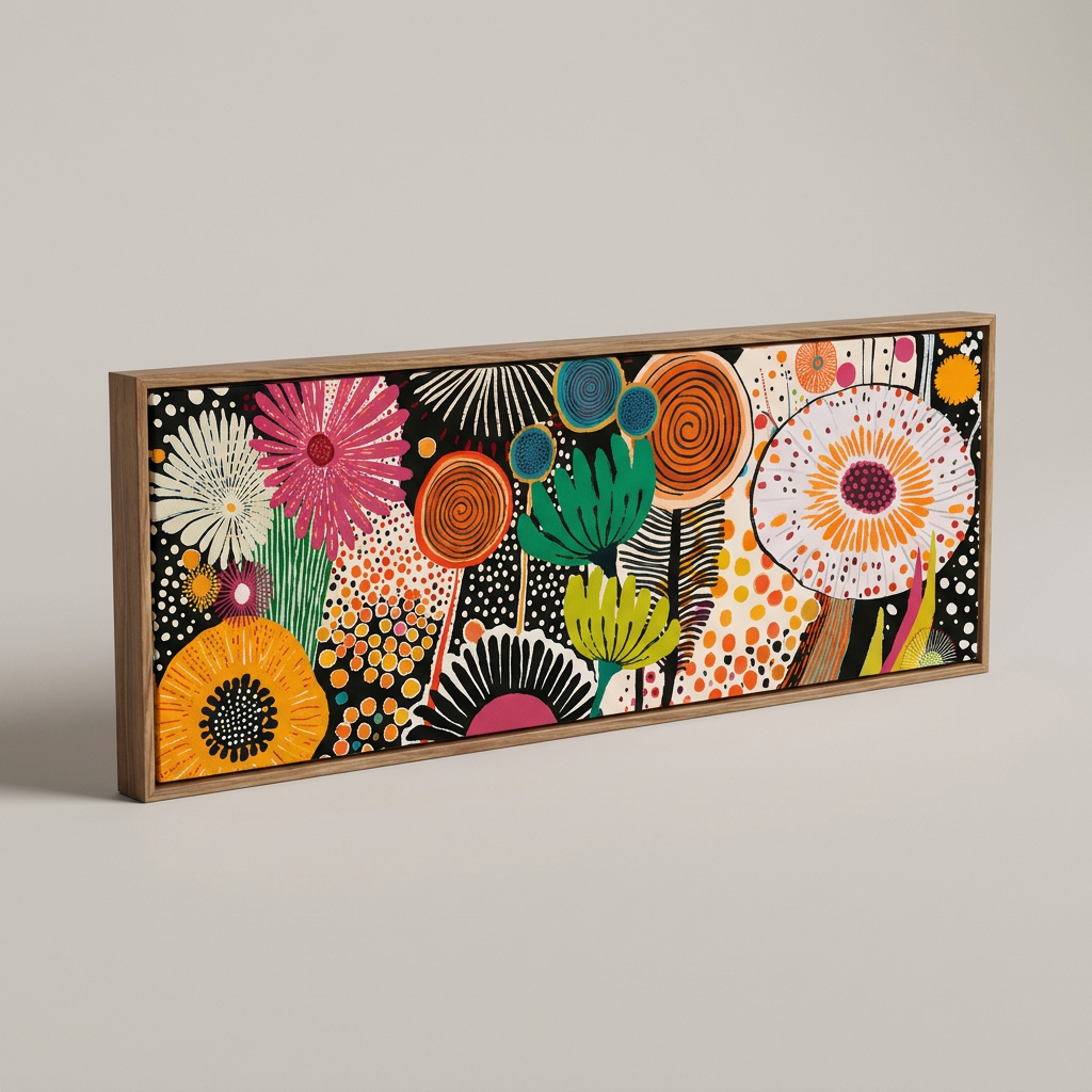 Bloom canvas print - overhead view