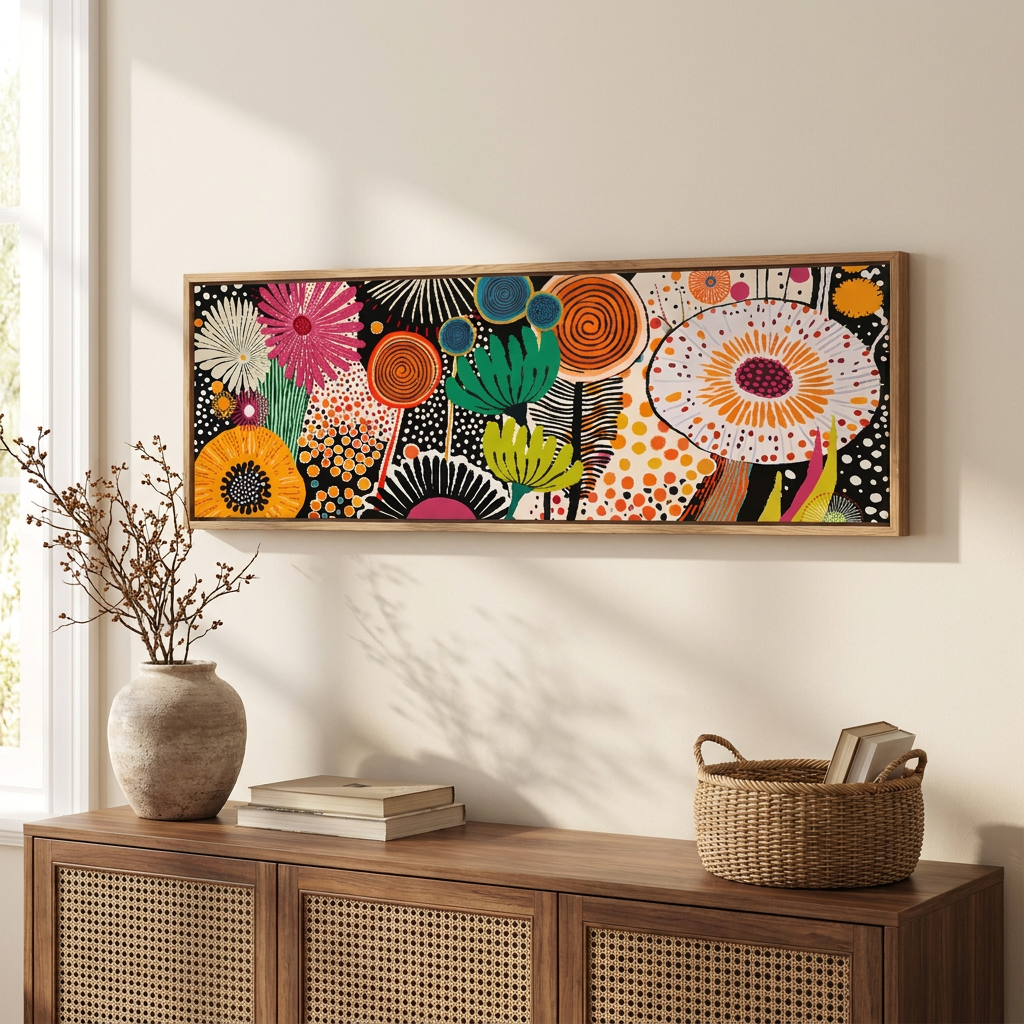 Bloom canvas print - lifestyle