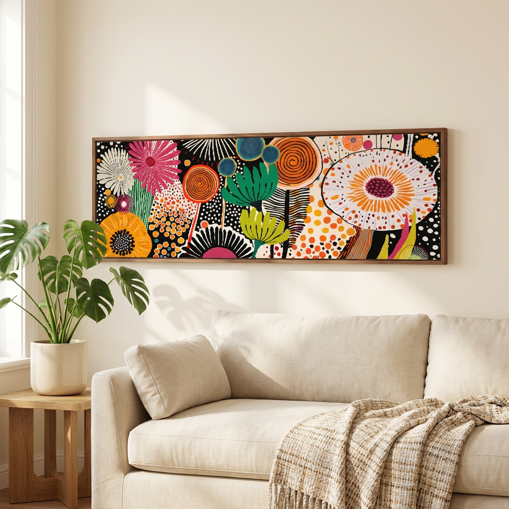 Bloom canvas print - lifestyle in use