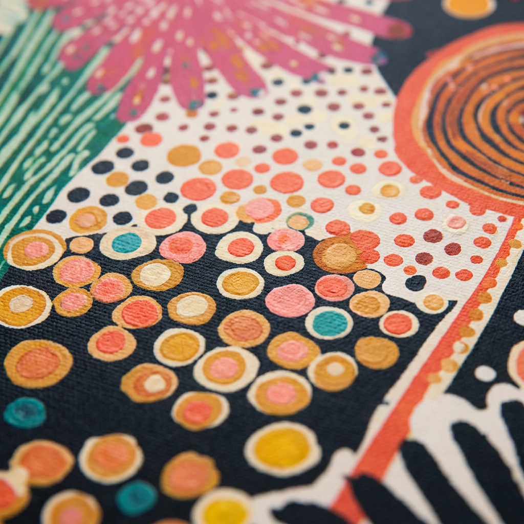 Bloom canvas print - detail