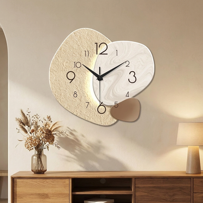 Pebble wall clock - lifestyle evening