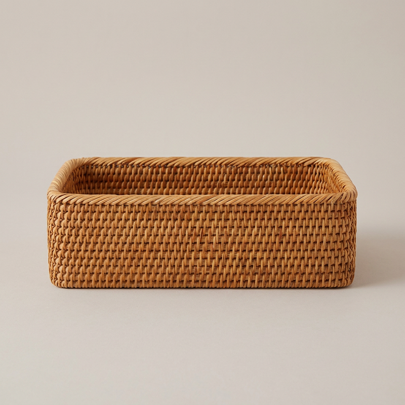 Kori rattan basket - front view