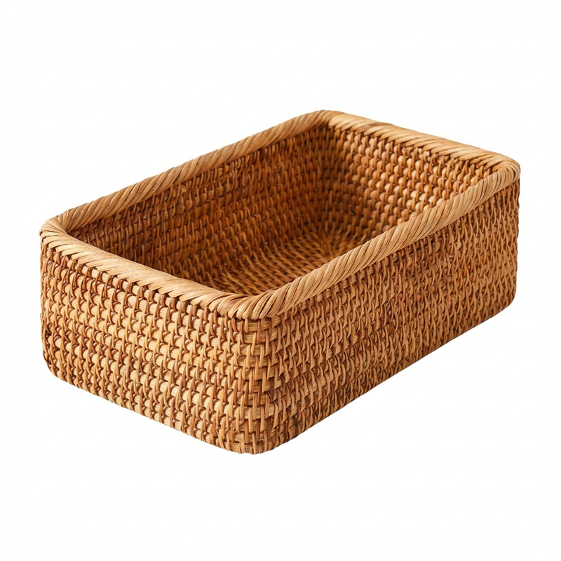 Kori rattan basket - white background