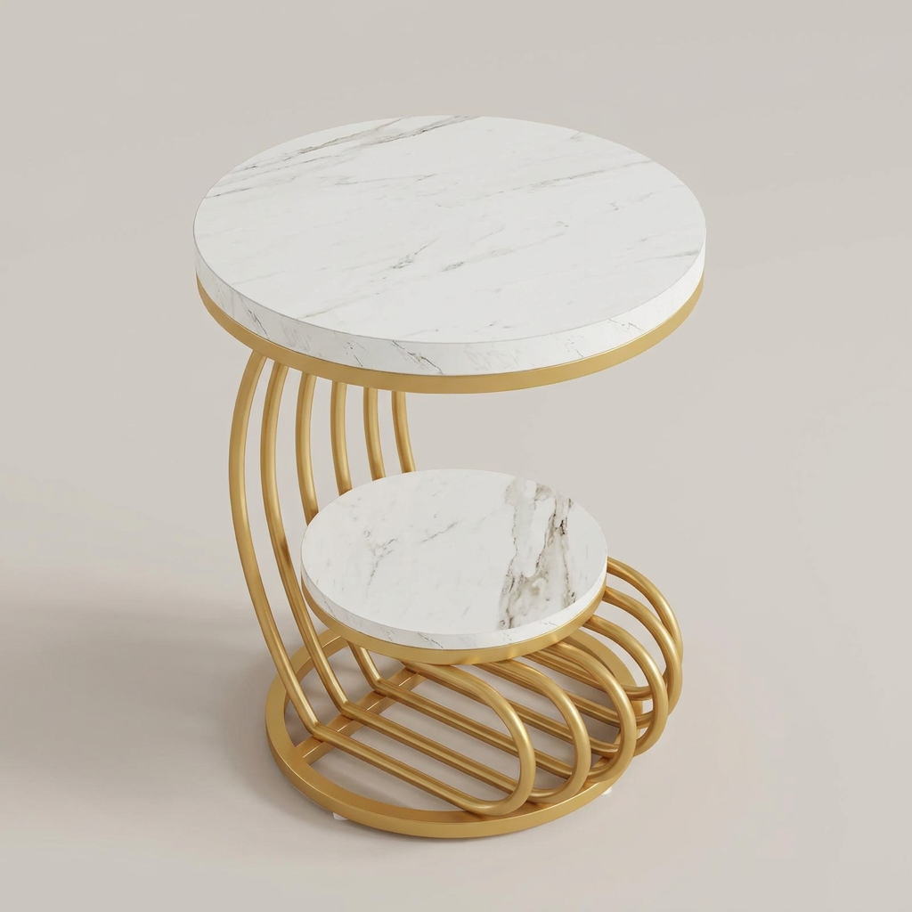 Gilda end table - overhead view