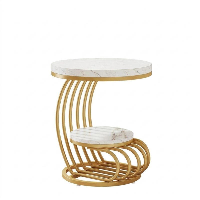 Gilda end table - white background