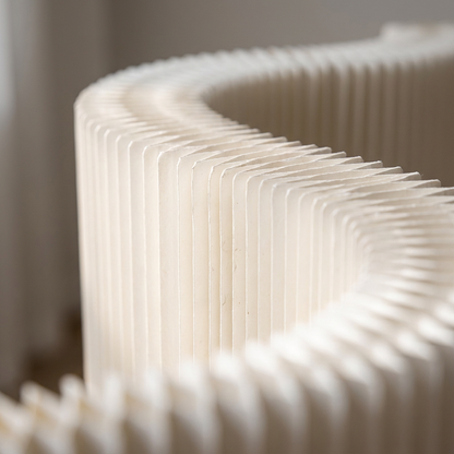 Pleat room divider - detail