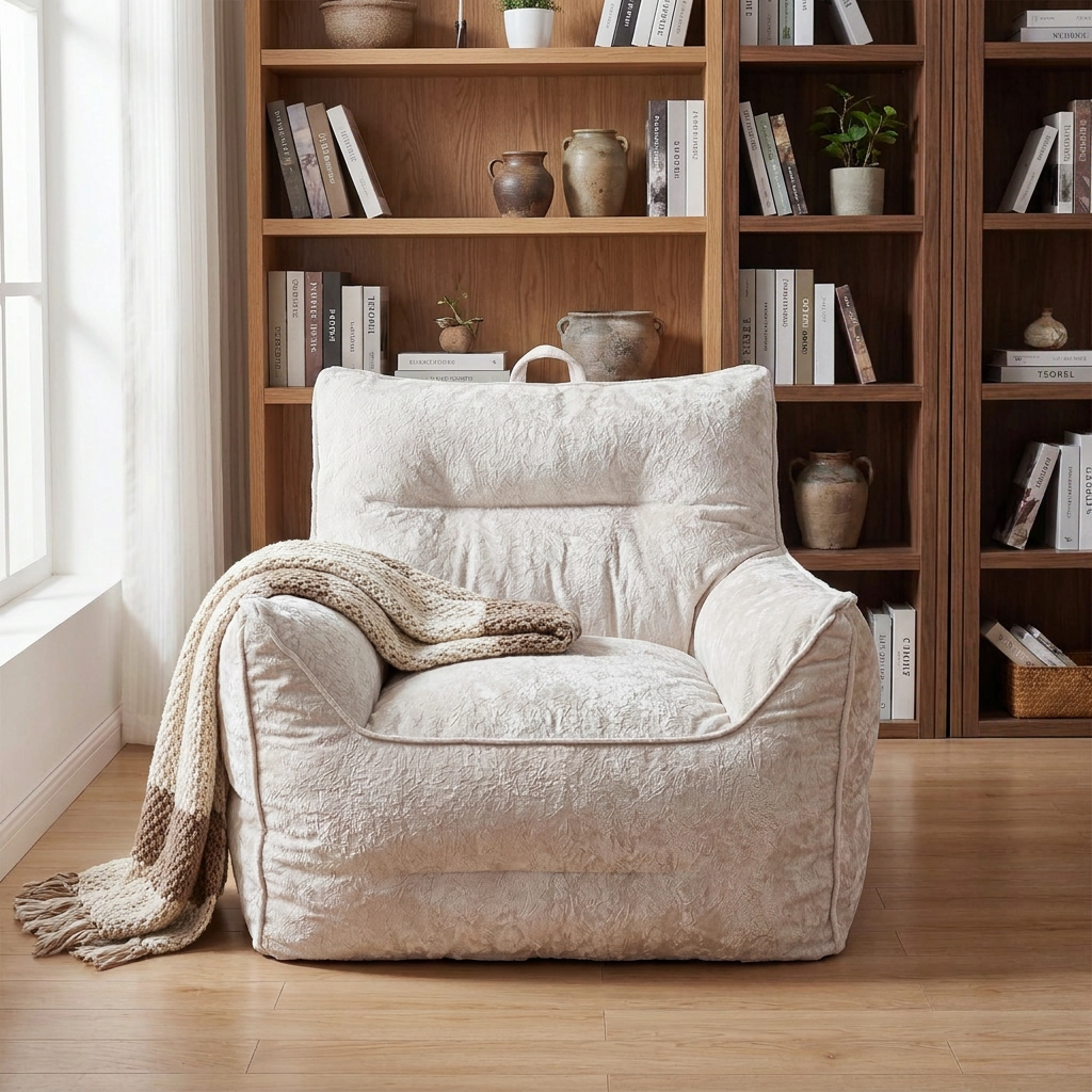 Snug bean bag chair - lifestyle in use