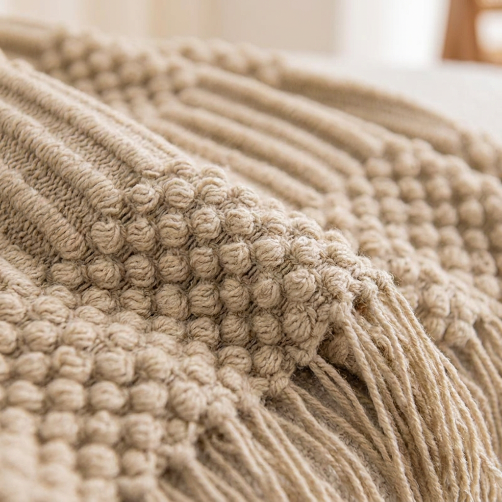 Brae throw blanket - detail