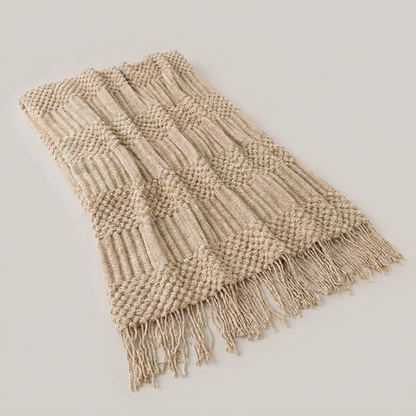 Brae throw blanket - overhead view