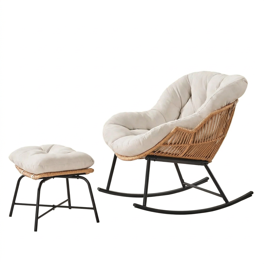 Sway rocking chair - white background