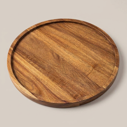 Orla wood tray - overhead view