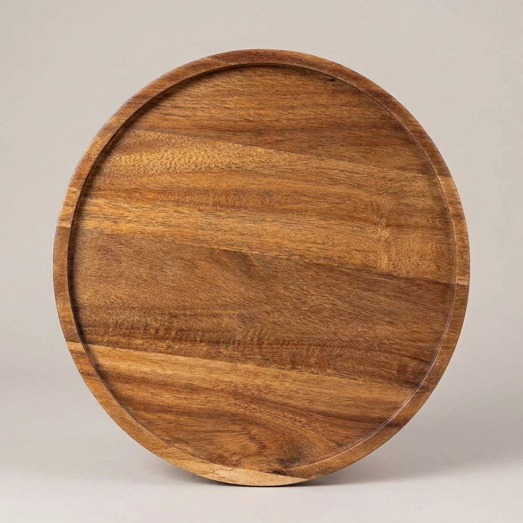 Orla wood tray - front view