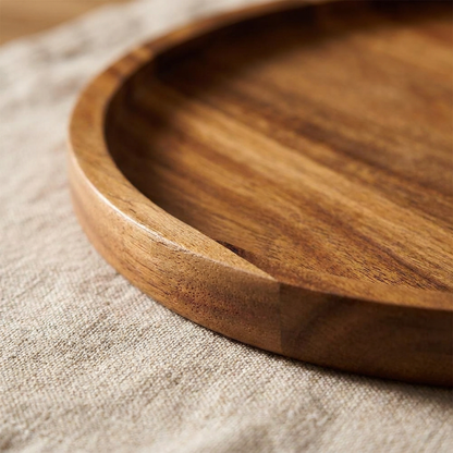 Orla wood tray - detail close-up