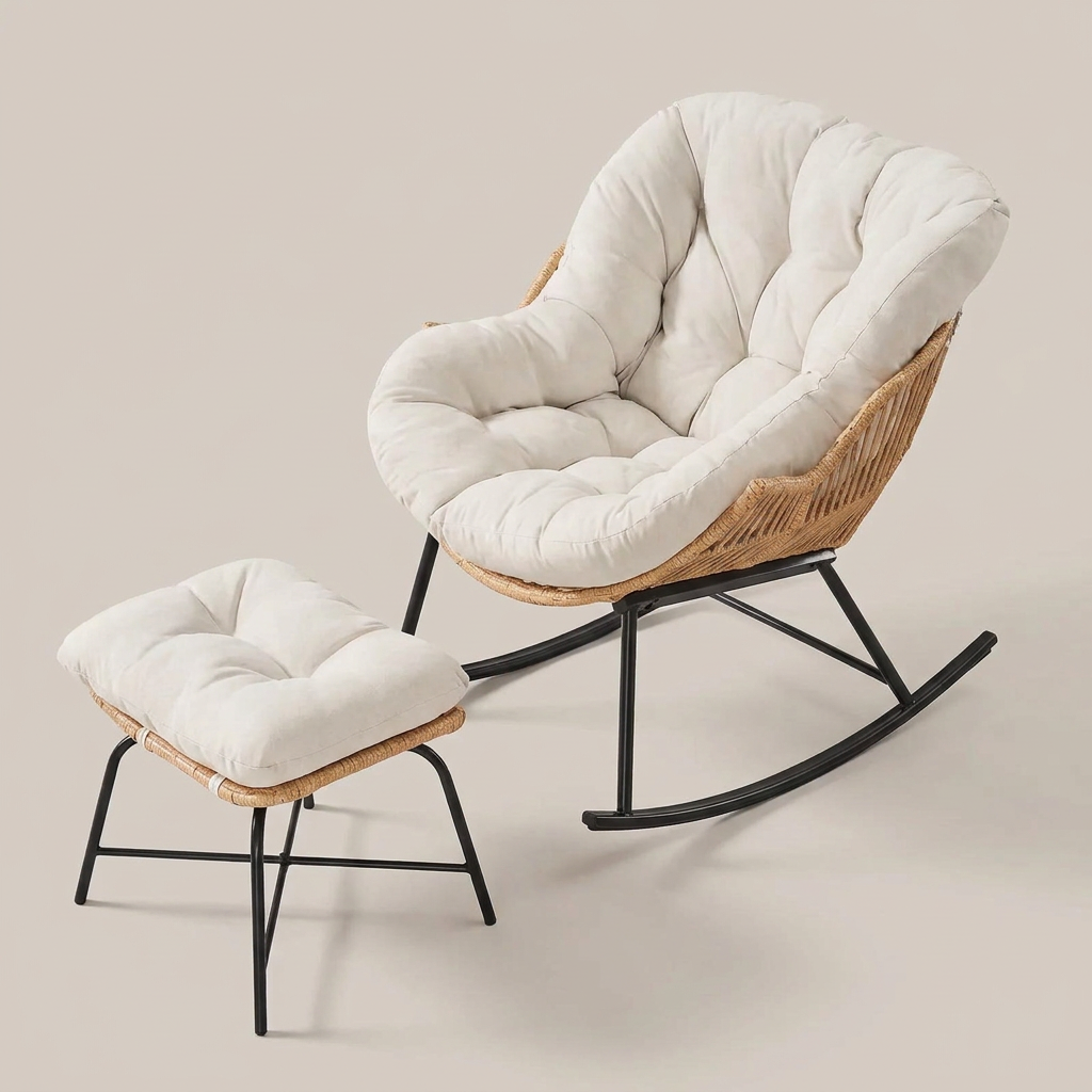 Sway rocking chair - overhead view