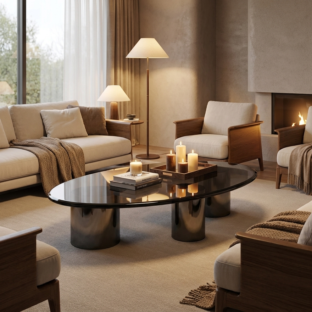 Onyx coffee table - lifestyle evening
