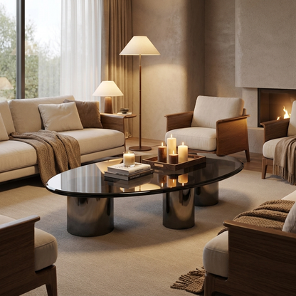Onyx coffee table - lifestyle evening