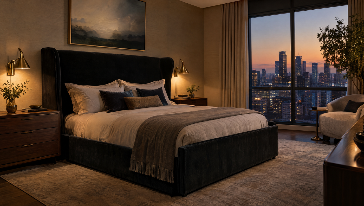 Quiet luxury in a contemporary bedroom